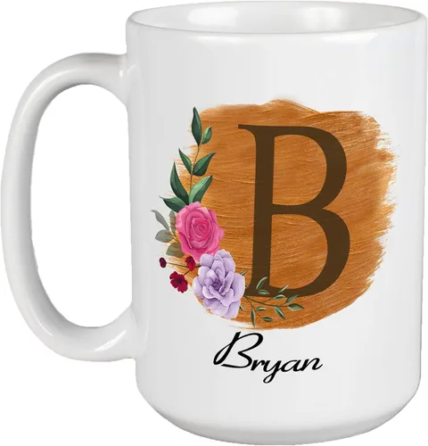 Miniatura 19 de Taza de café personalizada para tus amigos y familiares con inicial y nombre, regalo para todas las ocasiones, cumpleaños, Navidad, regalo de Acción