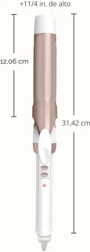 Miniatura 4 de Conair Rizador de cerámica doble de 1 ¼ pulgada, barril de 1 ¼ pulgada crea rizos sueltos, rizador de pelo para uso en cabello medio y largo
