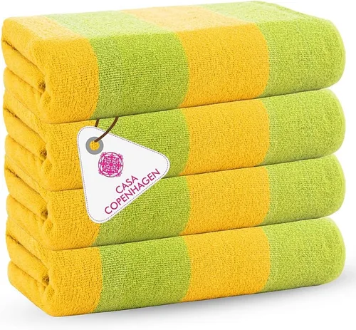 Miniatura 21 de CASA COPENHAGEN Solitaire Juego de 6 toallas - Negro, 600 GSM 2 toallas de baño 2 toallas de mano 2 toallitas, diseñadas en Dinamarca, hechas