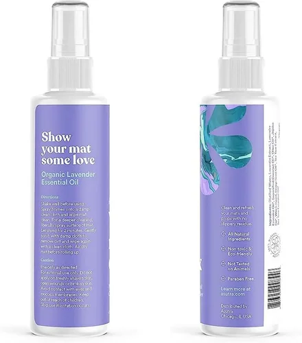 Miniatura 8 de Limpiador de colchoneta para yoga 100% natural y orgánico, SEGURO PARA TODAS LAS COLCHONETAS, no deja residuos pegajosos o viscosos, limpia