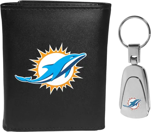 Miniatura 7 de Siskiyou Sports NFL unisex Tri-fold Wallet & Steel Key Chain