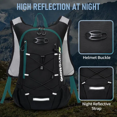 Miniatura 6 de Mochila ligera de hidratación, mochila para correr con bolsa de agua de 2L, mochila de hidratación Hydro para ciclismo, senderismo, apta