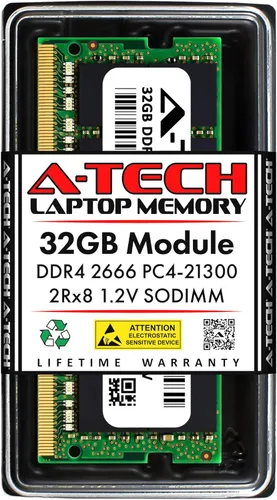 Miniatura 12 de A-Tech 8 GB de RAM para portátiles Acer Nitro 5 DDR4 2666MHz SODIMM PC4-21300 (PC4-2666V) módulo de actualización de memoria