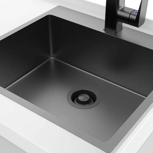 Miniatura 6 de Brida de Fregadero para Triturador de Basura, Tapón Universal de Brida de Acero Inoxidable que se Ajusta a Aberturas de Drenaje de Fregadero Negro