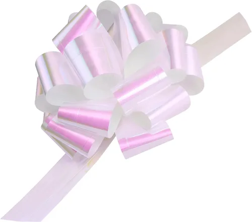 Miniatura 2 de MAYPLUSS Lazo grande de 10 pulgadas para envolver regalos, 4 unidades, color blanco perla para cumpleaños, vacaciones, bodas, baby shower
