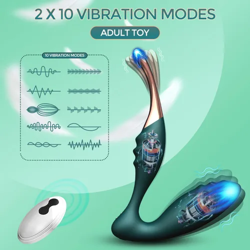 Miniatura 3 de Vibrador juguetes sexuales, vibrador de punto G, estimulador de clítoris para adultos con doble 10 vibraciones, juguete para adultos, vibradores