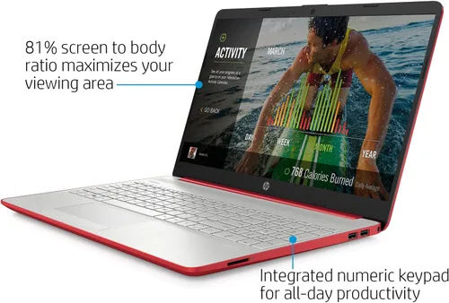 Miniatura 2 de HP Laptop Pavilion 2022 HD de 15.6 pulgadas, procesador Intel Pentium de cuatro núcleos, 8 GB de RAM, SSD de 128 GB, vida útil de batería de 11