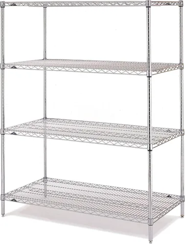 Miniatura 8 de Metro EZ2436NC-4 Super Erecta - Estantería de alambre industrial de 4 estantes, cromada, 24 "x 36" x 74.5" Cromado