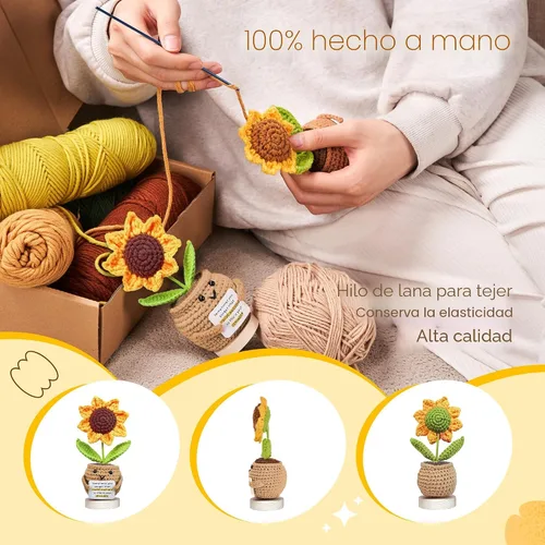 Miniatura 5 de Gossby - Regalo Inspirador para Mujeres - Girasol Positivo Tejido a Mano - A veces Olvidas Que Eres Increíble - Regalo de Navidad, Cumpleaños, A