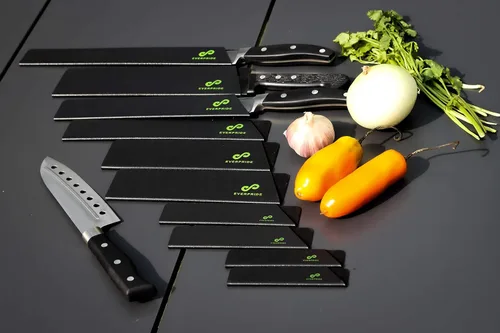 Miniatura 7 de EVERPRIDE Juego de funda para cuchillos de chef (juego de 10 piezas) protectores universales para cuchillos de chef y cuchillos de cocina, duradero