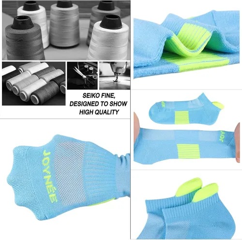 Miniatura 6 de JOYNÉE Mens Athletic Socks Low Cut Cushion Running Socks Breathable Comfort for Sports 6 Pack