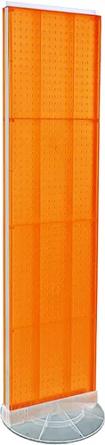 Miniatura 9 de Azar Displays 700440-WHT, EXPOSITOR DE PISO DE PEGBOARD DE DOS CARAS BASE DE ESTUDIO REVOLVANTE REDONDO TAMAÑO DEL PANEL: 16" W X 60" H, Blanco