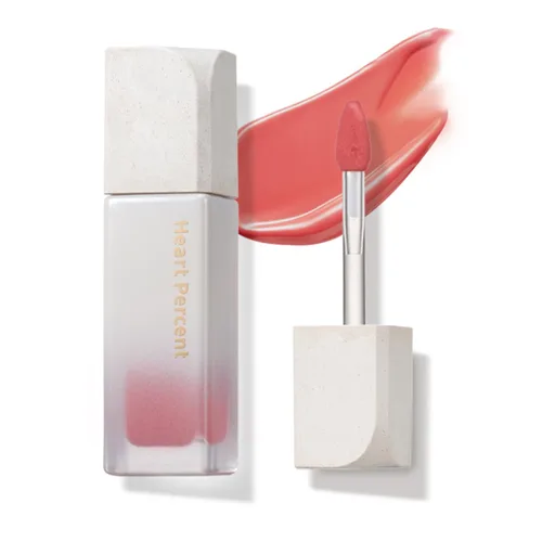 Miniatura 16 de Heart Percent Dote On Mood - Tinte puro brillante, acuoso y ligero, hidratante para labios, lápiz labial líquido de larga duración, 0.26 onzas, #01