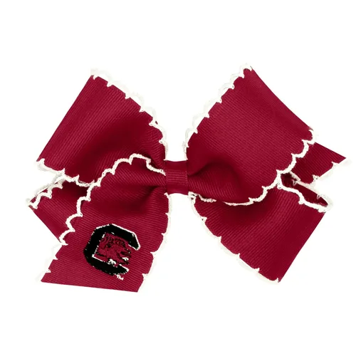 Miniatura 19 de Divine Creations - Lazo para el pelo con estampado de logotipo para el día del juego para niñas con temática universitaria por Wee Ones en un clip