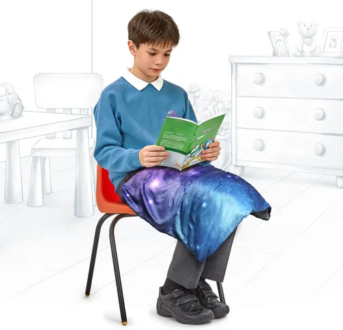 Miniatura 4 de Solfres - Manta de regazo con peso de 5 libras, tamaño pequeño, para niños y adolescentes, 20 x 23 pulgadas - Manta para dormir con terapia