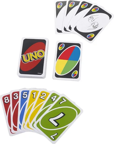 Miniatura 5 de Mattel Games Juego de 3 juegos de cartas con UNO, Phase 10 y ONO 99, diversión de viaje para niños y noches familiares con caja de lata