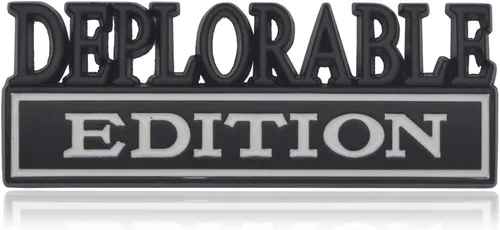 Universal Edición Deplorable Emblema Adhesivo de Reemplazo para Coche, Camioneta, SUV Compatible con Ford F150 Jeep Dodger Chevrolet Emblema para