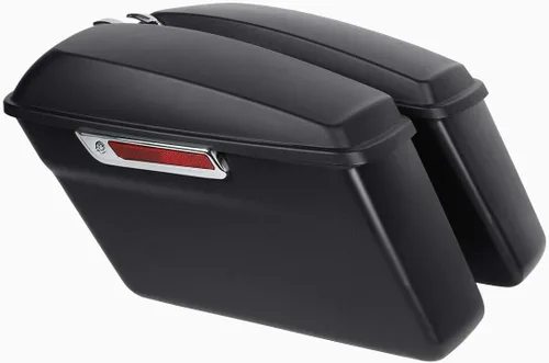 Miniatura 5 de Green-L Alforjas duras de color negro mate para Harley Touring Road King Street Glide Electra Ultra 2014-2024 Mate negro
