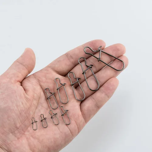 Miniatura 8 de Dr.Fish - Cerradura de doble cerradura para pesca con gancho para agua dulce y agua salada, de acero inoxidable sólido, cambio rápido