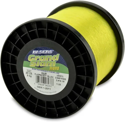 Miniatura 59 de Sedal de Pesca de Monofilamento HI-SEAS Grand Slam - Fuerte y Resistente a la Abrasión en Transparente, Rosa, Verde, Azul Ahumado, Amarillo