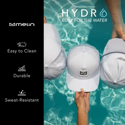 Miniatura 5 de melin Trenches Icon Hydro, gorra de rendimiento a presión, resistente al agua, para hombres y mujeres, golf, correr o entrenar