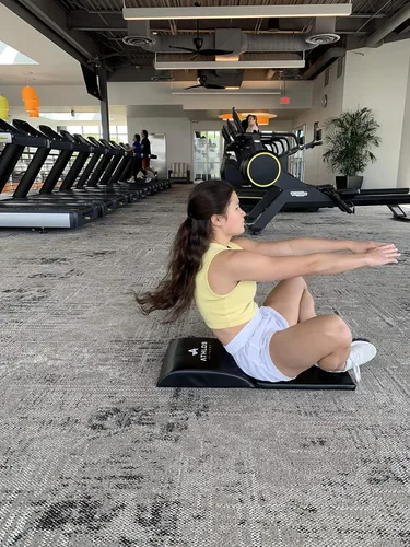 Miniatura 8 de Tapete para abdominales y ejercicios Athlos Fitness con protector para espalda baja, buen ejercicio para abdominales para un rango completo