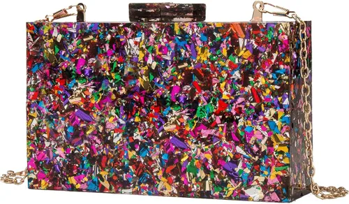 Miniatura 6 de LETODE Bolsos de mano de acrílico, bolso de plexiglás para mujer
