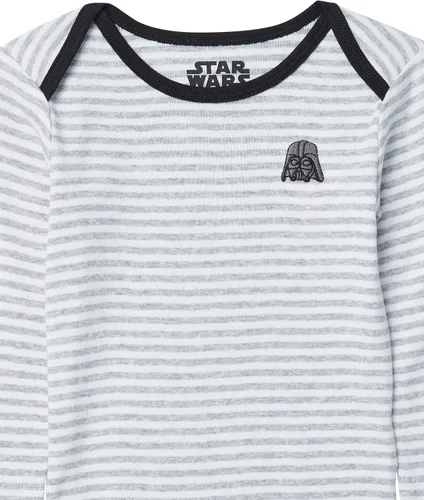 Miniatura 4 de Tienda Essentials Disney Marvel Star Wars Unisex Babies' Long-Sleeve Bodysuits, Pack of 5