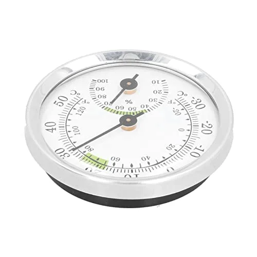 Miniatura 4 de Tipo de puntero higrómetro del termómetro del dial para el control de la humedad de la temperatura interior del invernadero del refrigerador