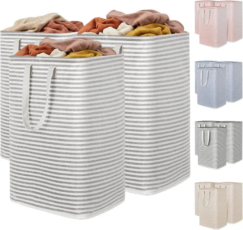 Miniatura 20 de Lifewit Cesta de Ropa Sucia Grande Plegable, Cesta de Ropa Independiente Impermeable con Almacenamiento y Asas de Fácil Transporte para Ropa en Azul
