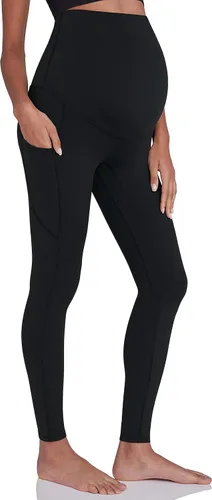 Miniatura 7 de Enerful Leggings de entrenamiento de maternidad para mujer, sobre el vientre, ropa activa, atléticos, suaves, pantalones de yoga con bolsillos