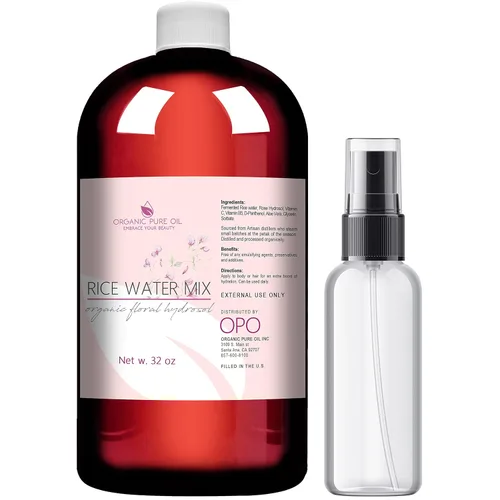 Miniatura 10 de Mezcla para el crecimiento del cabello con agua de arroz, 100% natural, extra fuerte, niebla de hierbas, aerosol, acondicionador para el cuero