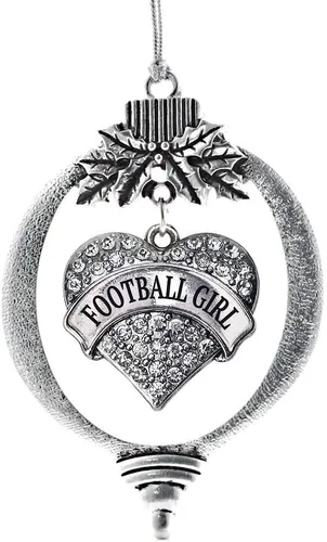 Miniatura 166 de Inspired Silver Adornos festivos de dije de corazón pave de plata con circonitas cúbicas