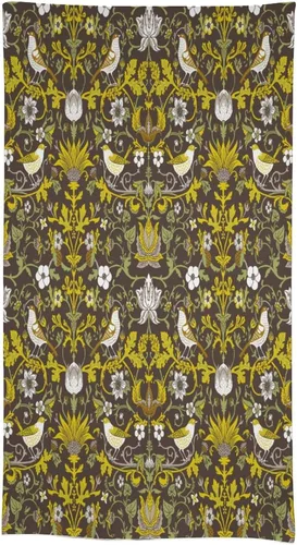 Miniatura 323 de Mantel Floral Retro de Pájaros, Diseño Original Bohemio William Morris Estampado Cubierta de Mesa para Hogar Picnic Fiesta Comedor Cocina William