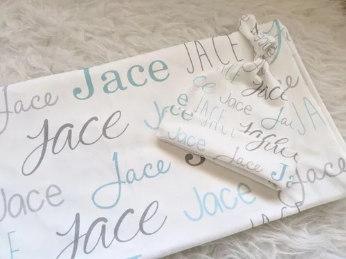 Miniatura 12 de Manta con nombre personalizada para bebé, niño, niña y niños. Manta con nombre personalizado del nombre del bebé. Manta con nombre personalizada