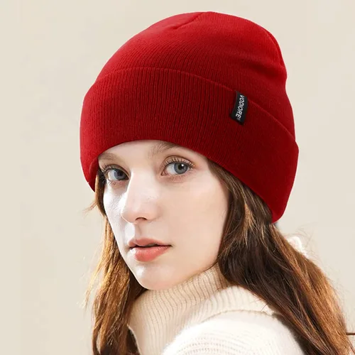 Miniatura 2 de Gorro de punto para hombre y mujer, gorro de punto cálido y holgado con puños
