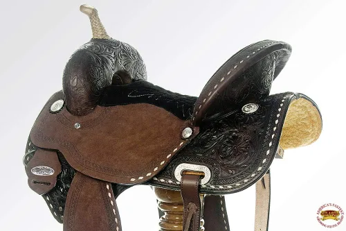 Miniatura 7 de HILASON Western Horse Barrel Racing Saddle Trail American Leather Western Saddle Saddle for Horses Barrel Racing Saddle