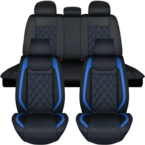 Miniatura 14 de Nilight Fundas de Asientos de Automóvil Impermeables Transpirables de Cuero Sintético Cojines Antideslizantes Funda Universal para Hyundai Honda