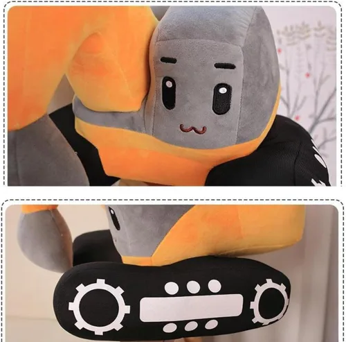 Miniatura 6 de XIYUAN Almohada de peluche de camión de juguete de construcción suave de 11 pulgadas, juguete de camión de juguete súper linda, juguetes de felpa