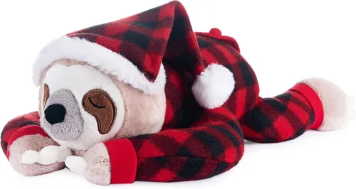 Miniatura 9 de My OLi Animal de peluche de alpaca de 15 pulgadas, con pijama y gorro de noche, almohada suave para abrazar, regalo de cumpleaños para bebés, niños
