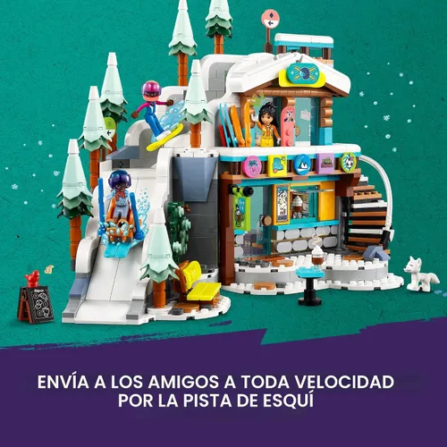 Miniatura 3 de LEGO Friends Pista de Esquí y Café Navideño de Construcción de Juguetes - Figuras de Juego de Simulación y Juegos de Construcción para Niñas