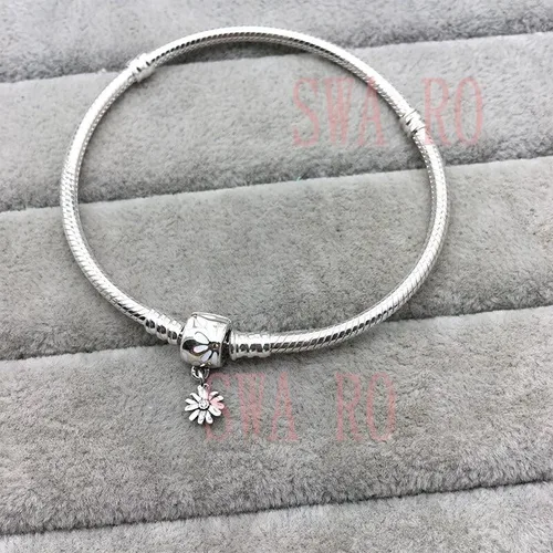 Miniatura 2 de Pulsera de plata 925 con dije de flor rosa 2020
