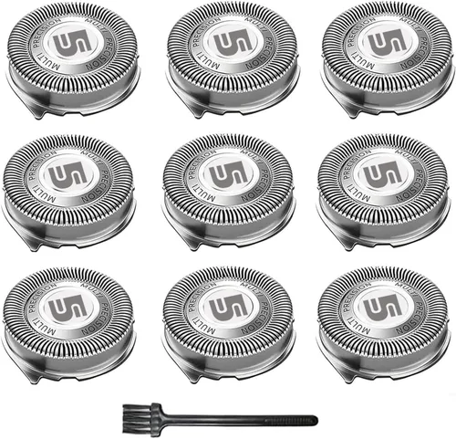 Miniatura 8 de Cabezales de repuesto SH50 para Philips Norelco serie 5000 (S5xxx, AT7xx, AT8xx, PT7xx, PT8xx) – Cuchillas y cortadoras eléctricas compatibles