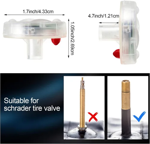 Miniatura 2 de 12 piezas de luces de neumáticos de automóvil, válvula de rueda, luces de tapa de lámpara de techo, luces LED solares para neumáticos, luces