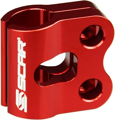 SCAR Abrazadera de línea de freno compatible con KAWASAKI KX KXF KLX 65 80 85 100 125 250 450 89-26 SUZUKI RM RMZ DRZ 04-26, rojo Kawasaki Suzuki /
