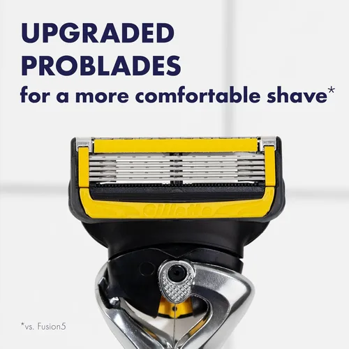 Miniatura 5 de Gillette ProGlide Shield Premium Edition Maquinillas de afeitar para hombres, 1 maquinilla de afeitar Gillette, 8 repuestos de cuchillas ProShield