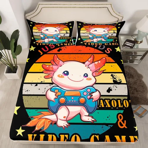 Miniatura 4 de Erosebridal Highland Cow - Juego de sábanas de tamaño individual con diseño de rosas para niños, niñas, adolescentes, adultos, animales salvajes