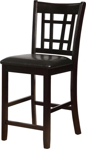 Miniatura 6 de Coaster Home Furnishings LAVON - Sillas tapizadas de madera para mostrador - respaldo de celosía, asientos acolchados - Comedor y cocina - Juego