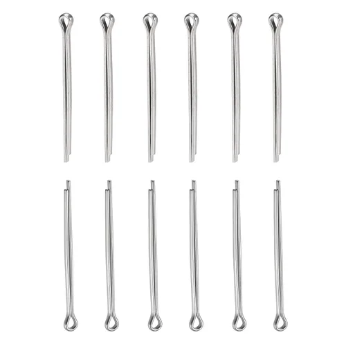 Miniatura 8 de DTGN Pasadores de clip de chaveta de 0.039 in x 0.394 in (DXL), paquete de 30 - Bueno para maquinaria - Sujetadores de horquilla de acero inoxidable
