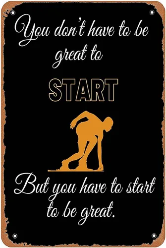 Miniatura 20 de Creative Tin Sign Inspirational Quotes Metal Tin Sign Don't Tell People Your Dreams Show Them Vintage Metal Sign for Home Living Room Bedroom Office